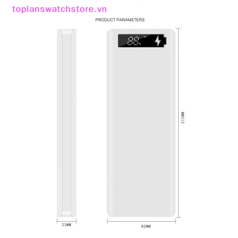 Hộp Sạc Hai Cổng USB DIY Có Màn Hình LCD 10x18650 Vn