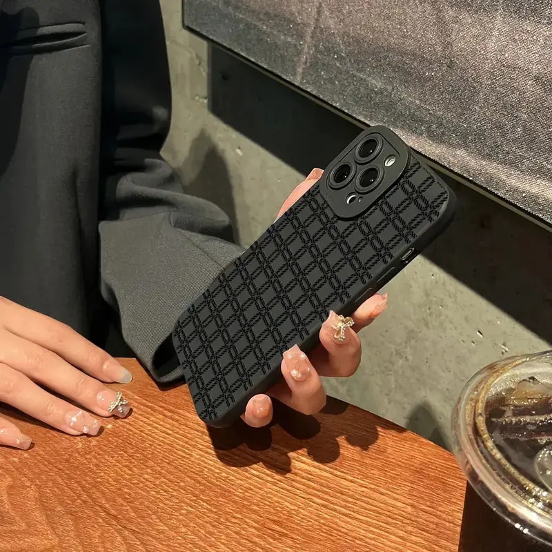 Ốp Điện Thoại Silicon TPU Mềm Đen Hình Vuông Chống Vỡ Cho IPhone 14 13 Pro Max 11 12 Pro Max XS X XR SE 2020 6S 8 7 Plus