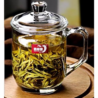  Ly thủy tinh chịu nhiệt có nắp đậy 325 ml cao cấp sang trọng ez2013 