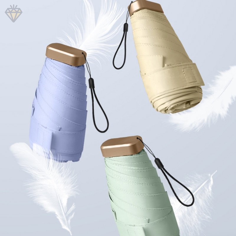 Dù Gấp Mini Bỏ Túi Chống Tia UV Nắng Mưa Tiện Dụng YKD