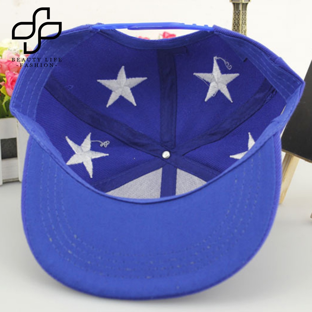 Mũ Lưỡi Trai Thêu Hình Ngôi Sao Năm Cánh Thời Trang Cho Bé 3-8 Tuổi