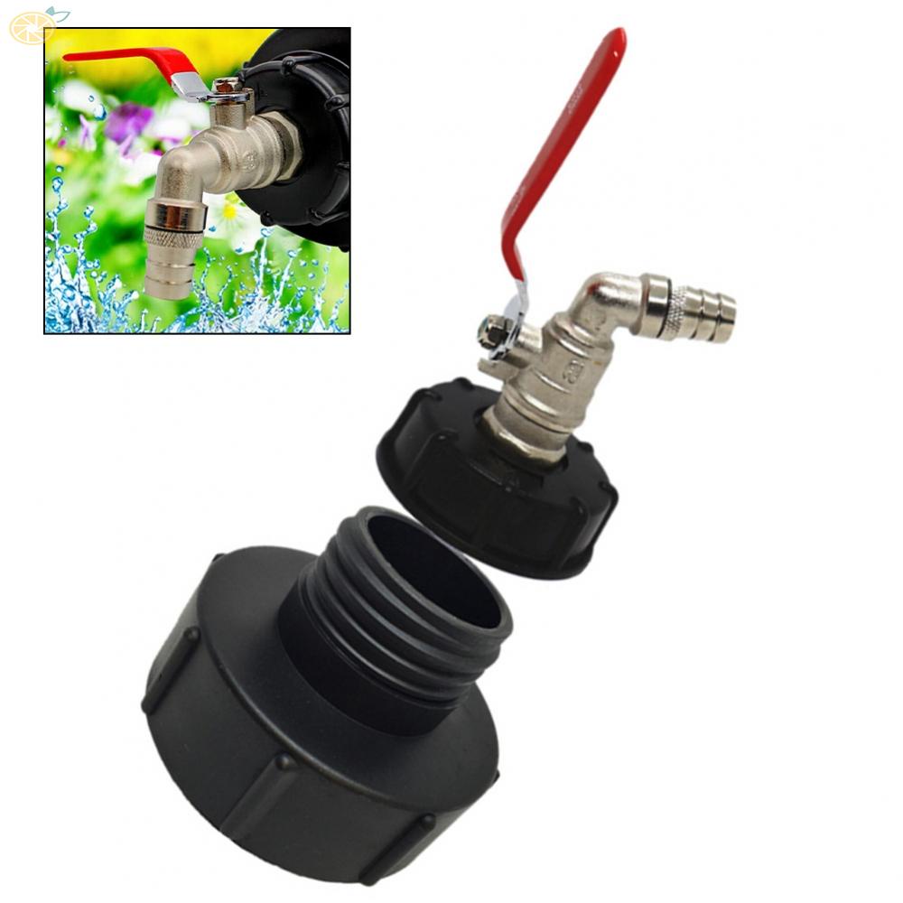 【VARSTR】Reliable IBC Adapter for Rainwater Tank with S100x8 and S60XCoarse Thread 3/4" Ball Valve Outlet Valve