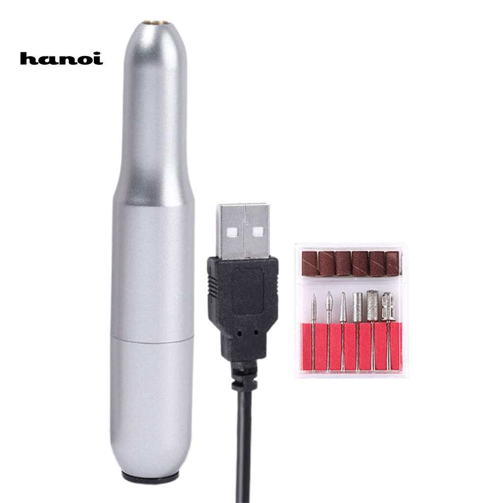 1 Bộ Máy Đánh Bóng Móng Tay Chuyên Nghiệp Bằng Nhựa Cổng Sạc USB