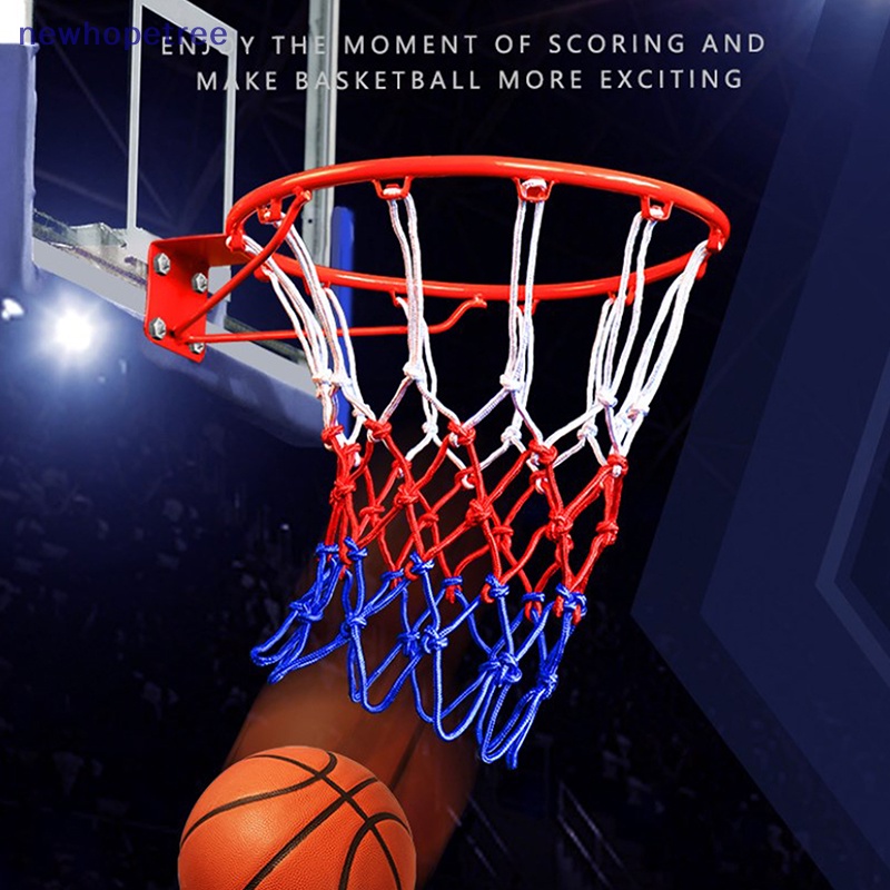 Ntvn Lưới Chơi Bóng Rổ Ba Màu Đỏ + Trắng + Xanh Dương Tiêu Chuẩn OIK