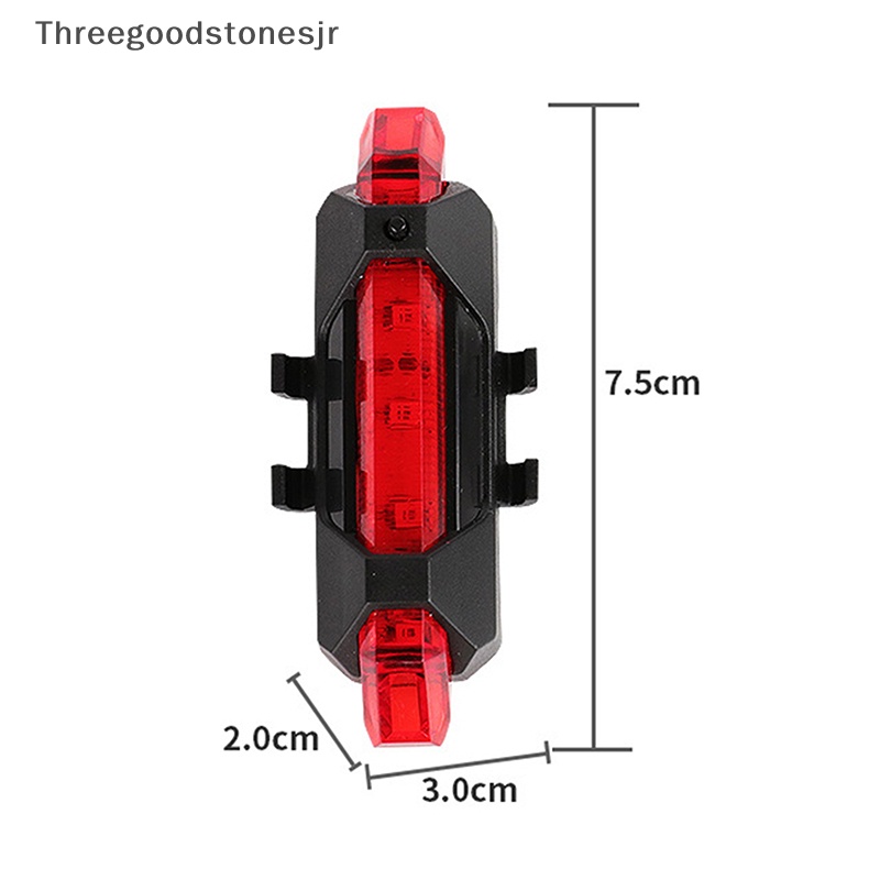Đèn LED Cảnh Báo An Toàn Gắn Đuôi Xe Đạp Có Thể Sạc Lại Bằng Cổng USB JR