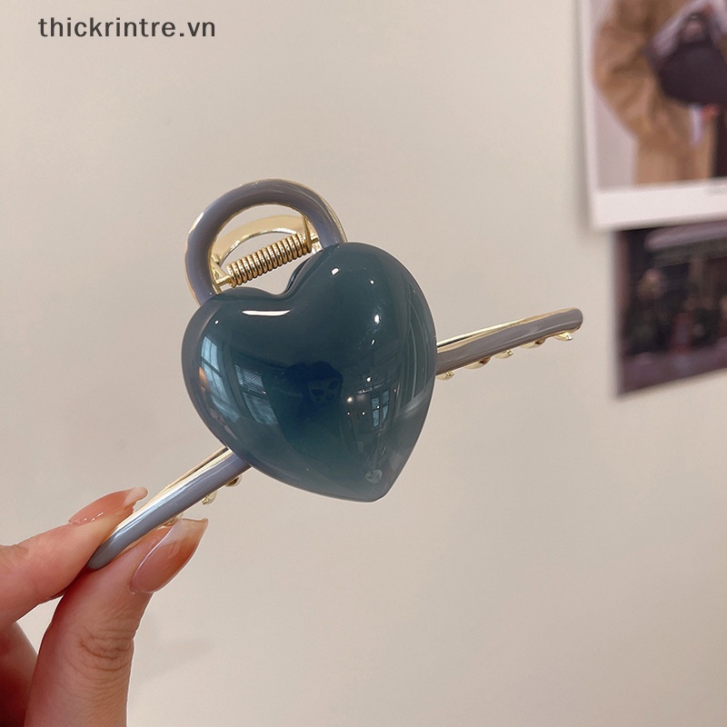 Kẹp Tóc Cỡ Lớn Hình Trái Tim Ngọt Ngào Cho Nữ