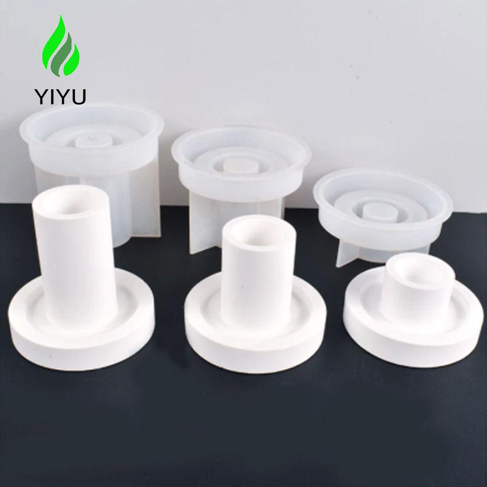 YIYU Khuôn Silicone Làm Nến Thơm 3D DIY Hình Cột Chữ La Mã 1