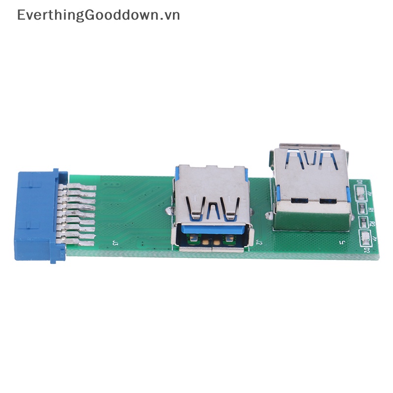 1 Bộ Chuyển Đổi 2 Cổng USB 3.0 Female Sang 20 Pin Female vn