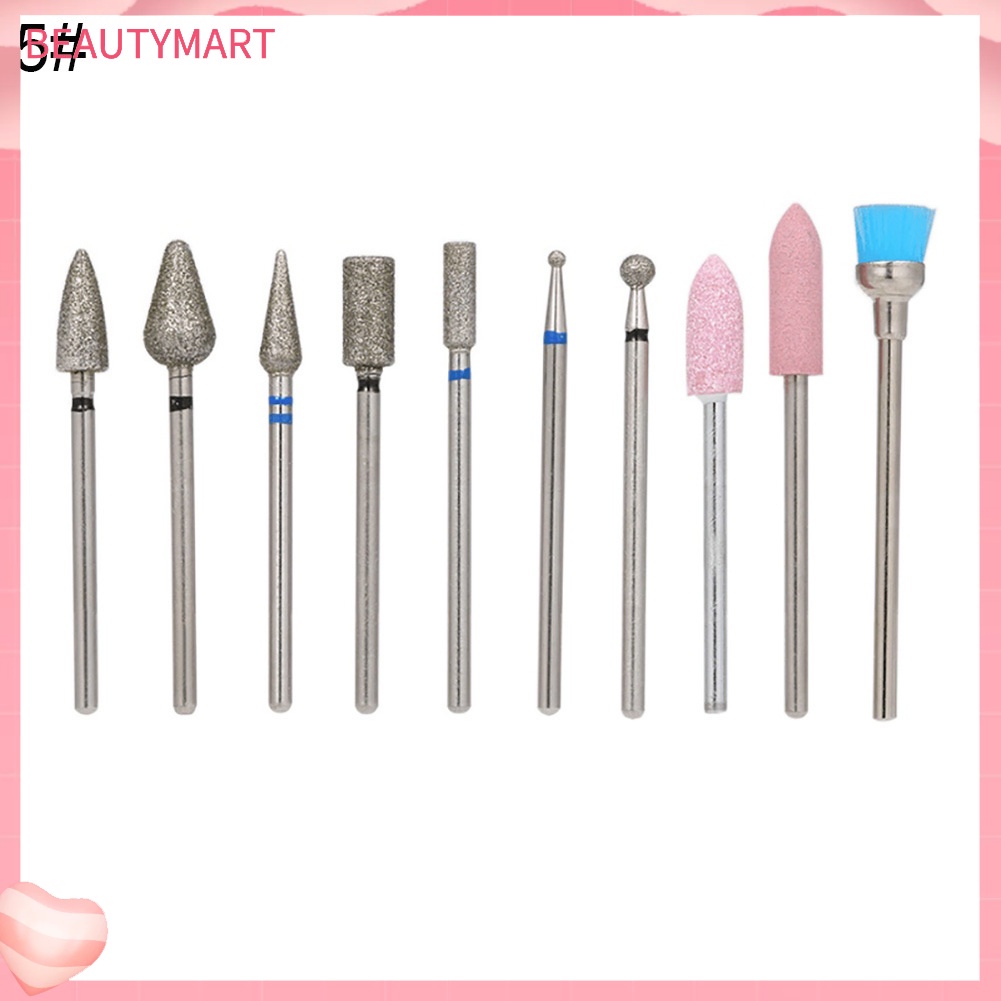 Bộ 10 Đầu Mài Móng Tay Chuyên Dụng Chất Lượng Cao