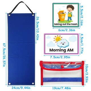 Visual Schedule for Home Day Night Autism Routine Chart Cards Visual Wall Planner Chore Chart for Daily Kids Toddler
