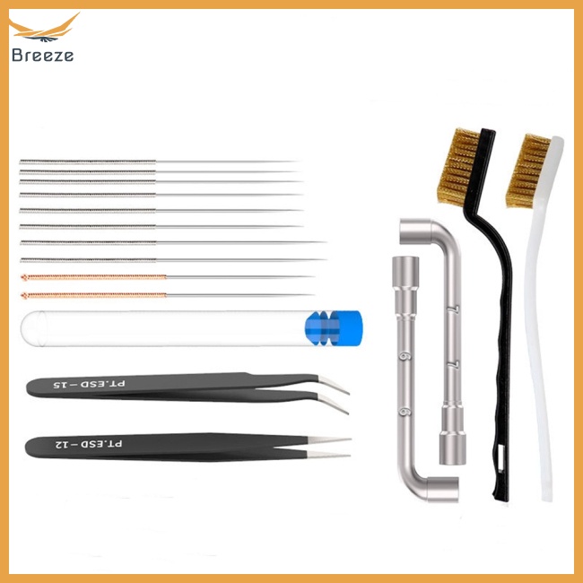 Bộ 17 Dụng Cụ Vệ Sinh Máy In 3D 6 / 7mm