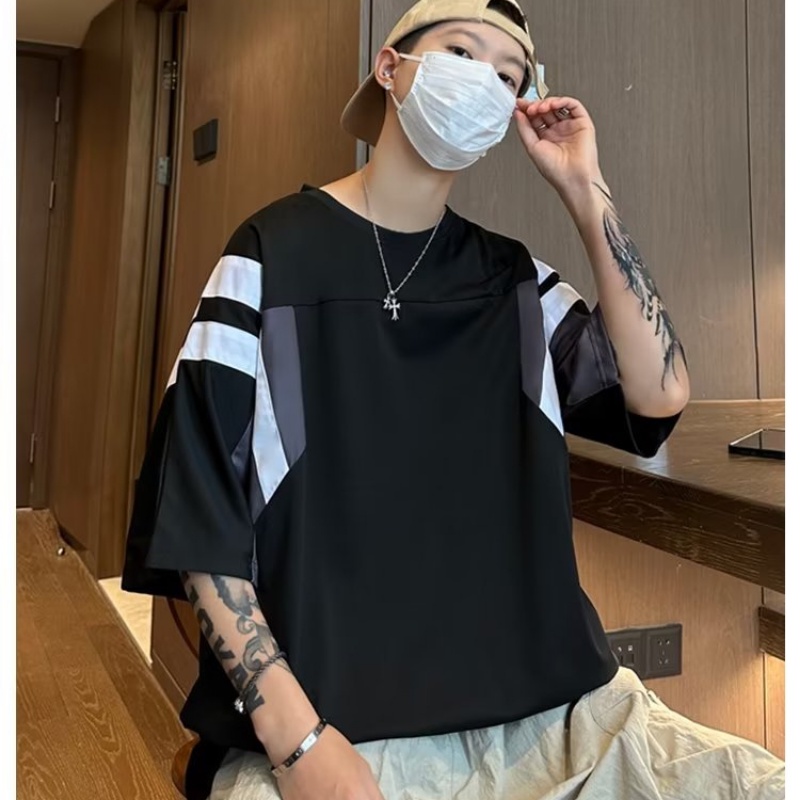 Áo Thun Tay Ngắn Phong Cách Đường Phố Âu Mỹ Thời Trang Mùa Hè Cho Nam