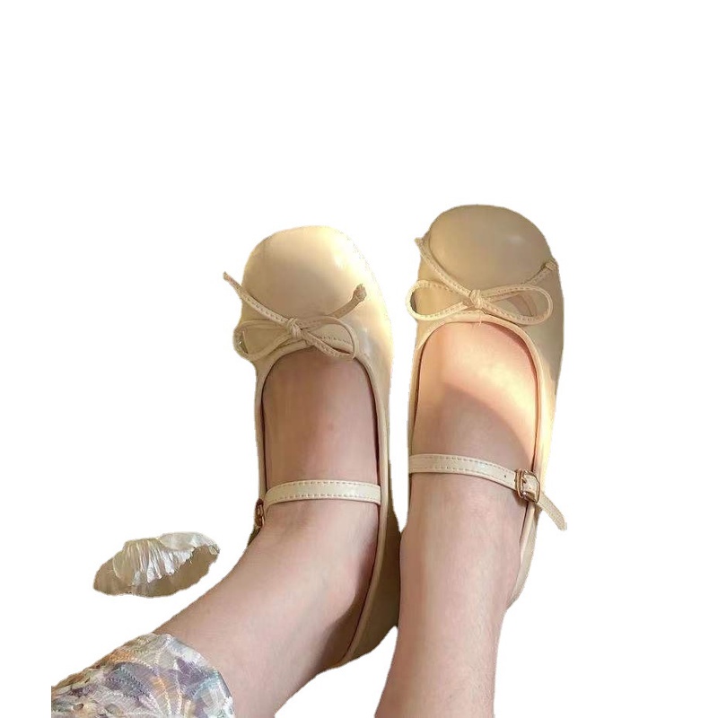 Giày Búp Bê Mary Jane Mũi Tròn Gót Dày Thoải Mái Dễ Thương Cho Bạn Gái 3R5F