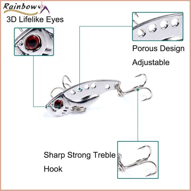 Mồi Giả Câu Cá 3d Bằng Nhựa Cứng 3.8g 7g 11g