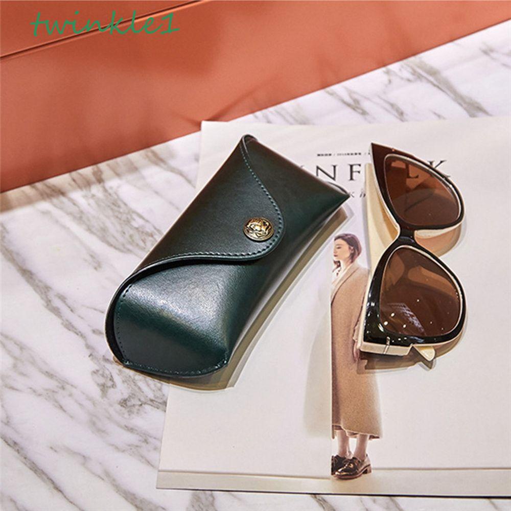 Hộp Đựng Mắt Kính Bằng Da Mềm Phong Cách Cổ Điển Dành Cho Nam Nữ Ốp