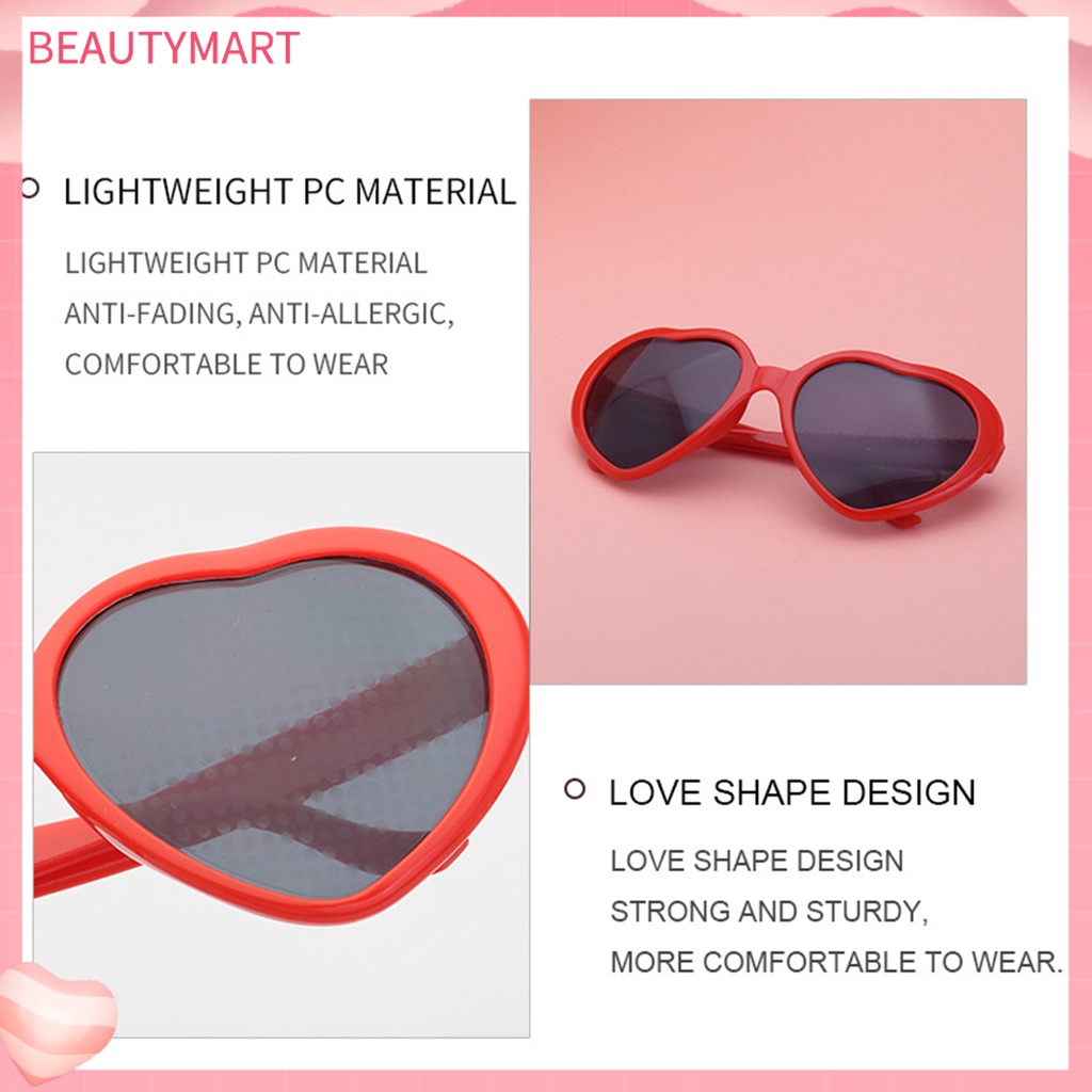 Kính Mát Hình Trái Tim Phản Quang Phong Cách Vintage Thời Trang Cho Nữ