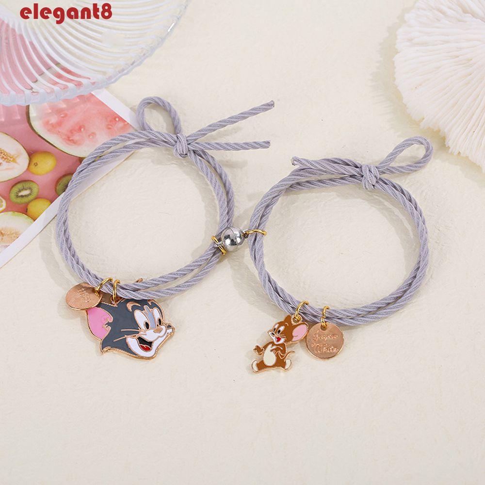 Vòng Đeo Tay Cặp Đôi Thanh Lịch Sáng Tạo Hình Hoa / Gấu / Thỏ Kuromi