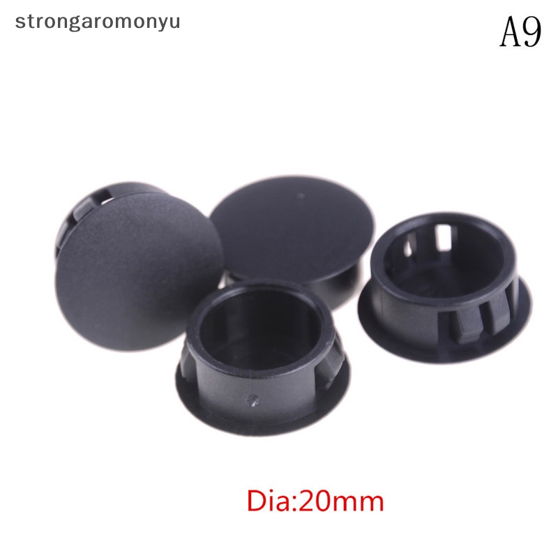Bộ 4 Nắp Nhựa Tròn Đậy Đầu Ống Nước Màu Đen Chuyên Dùng