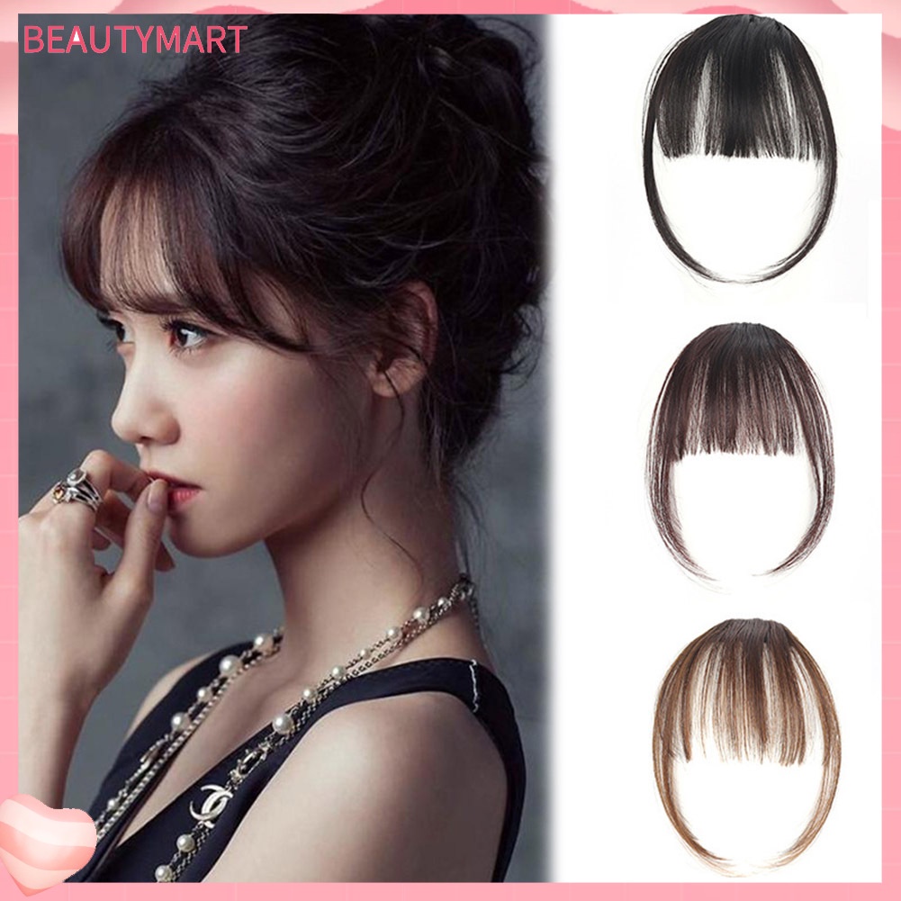 Tóc Mái Giả Mini Bằng Sợi Tổng Hợp Thời Trang Dành Cho Nữ