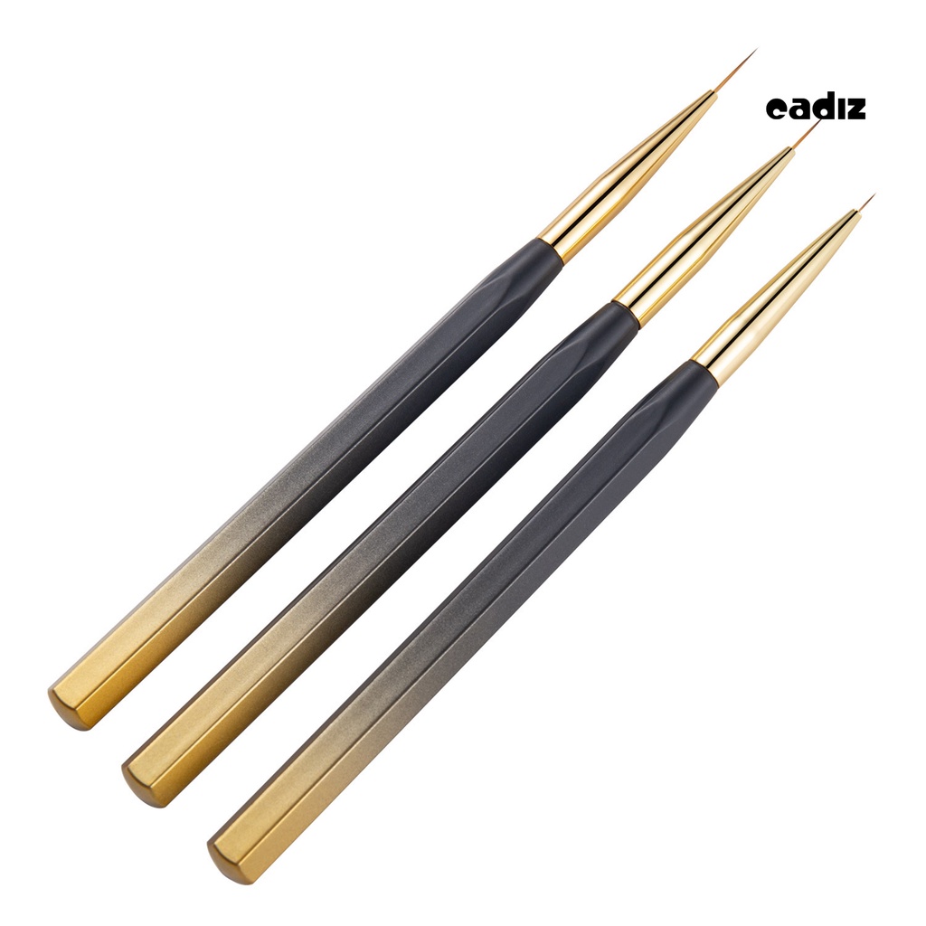 Set 3 Cọ Vẽ Móng Tay Nghệ Thuật Linh Hoạt Không Gây Khó Chịu Chuyên Dụng Cho Salon