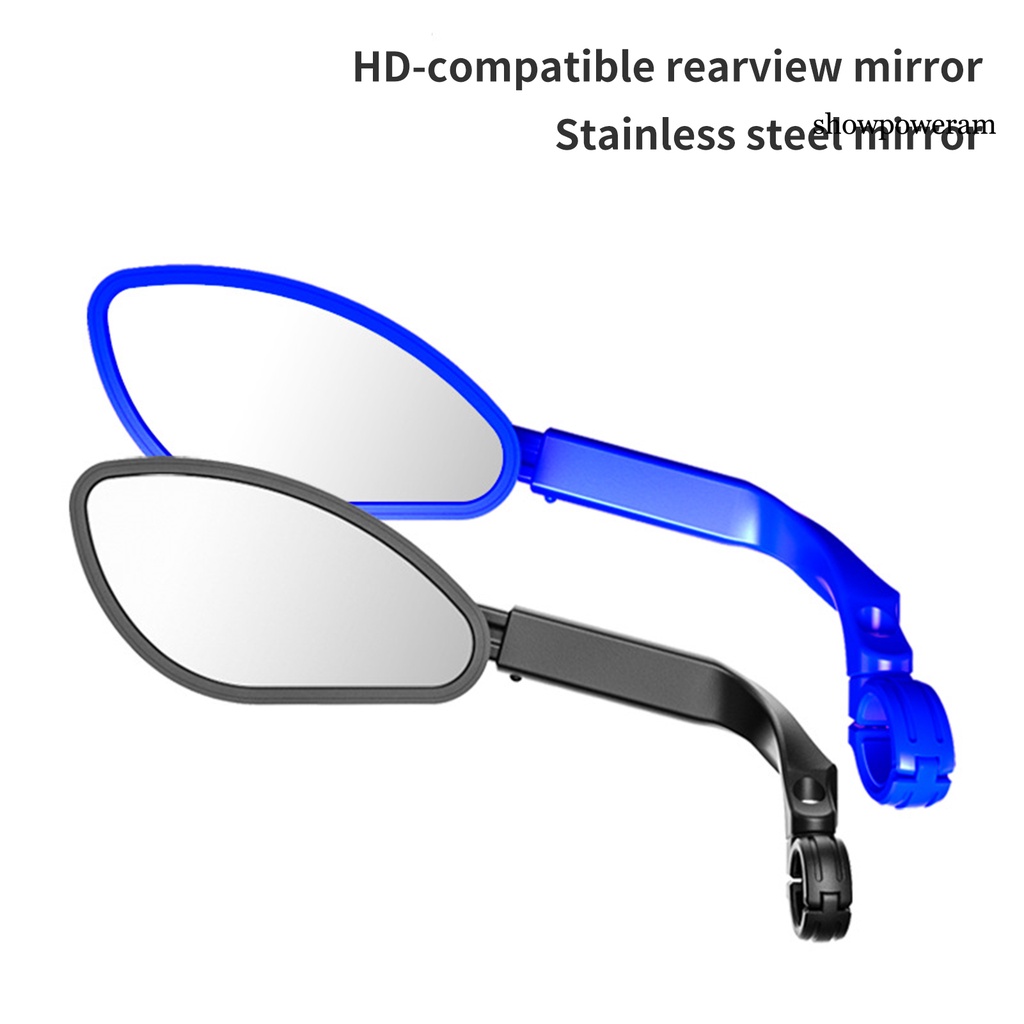 Gương Chiếu Hậu Có Giá Đỡ Xoay 360 Độ Bằng PP Chống Mòn Cho Xe Đạp MTB