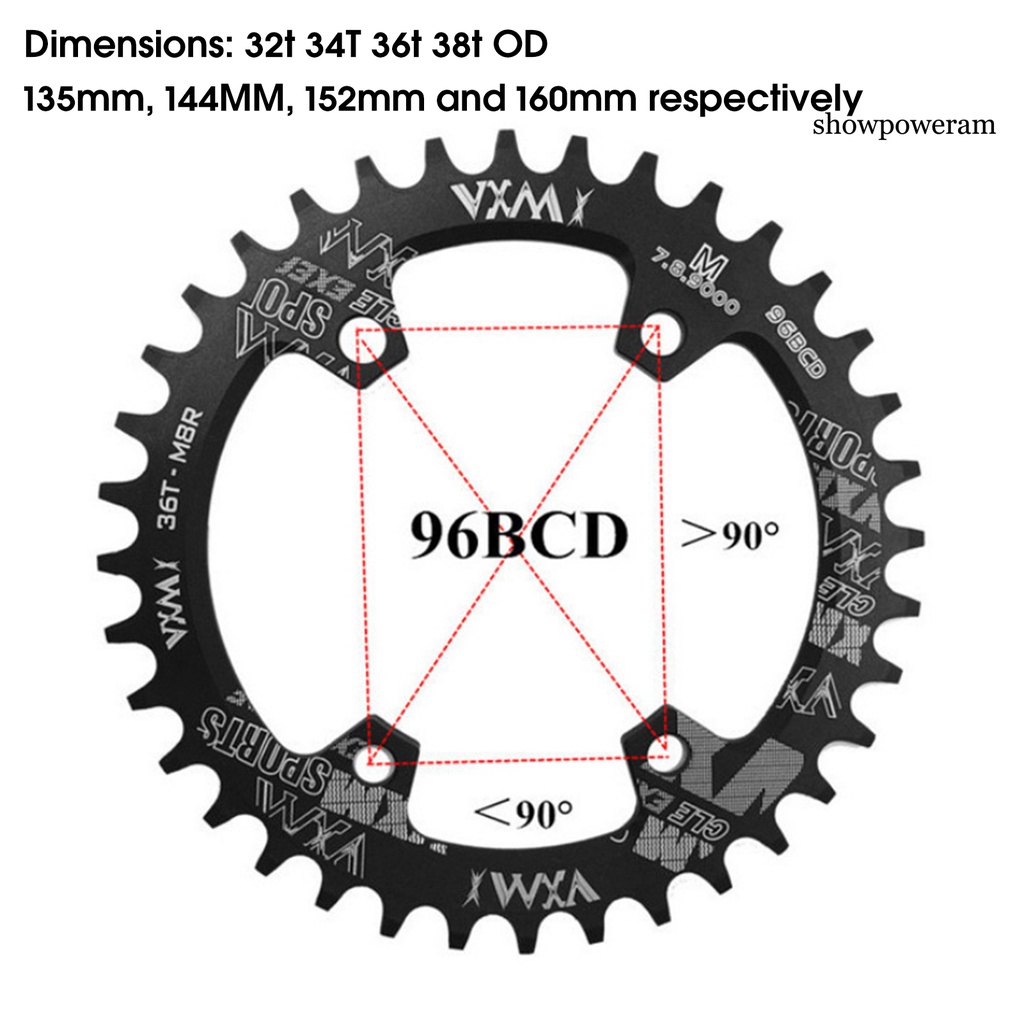 Bánh Răng Tròn CNC Không Dễ Biến Dạng SP-M8000 32T 34T 36T 38T Cho Xe Đạp