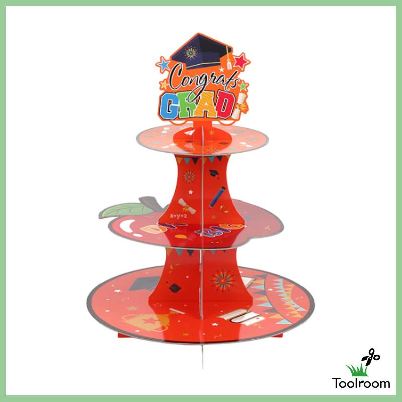 Giá Đỡ Bánh Cupcake 3 Tầng Hình Tròn Tiện Dụng Cho Nông Trại