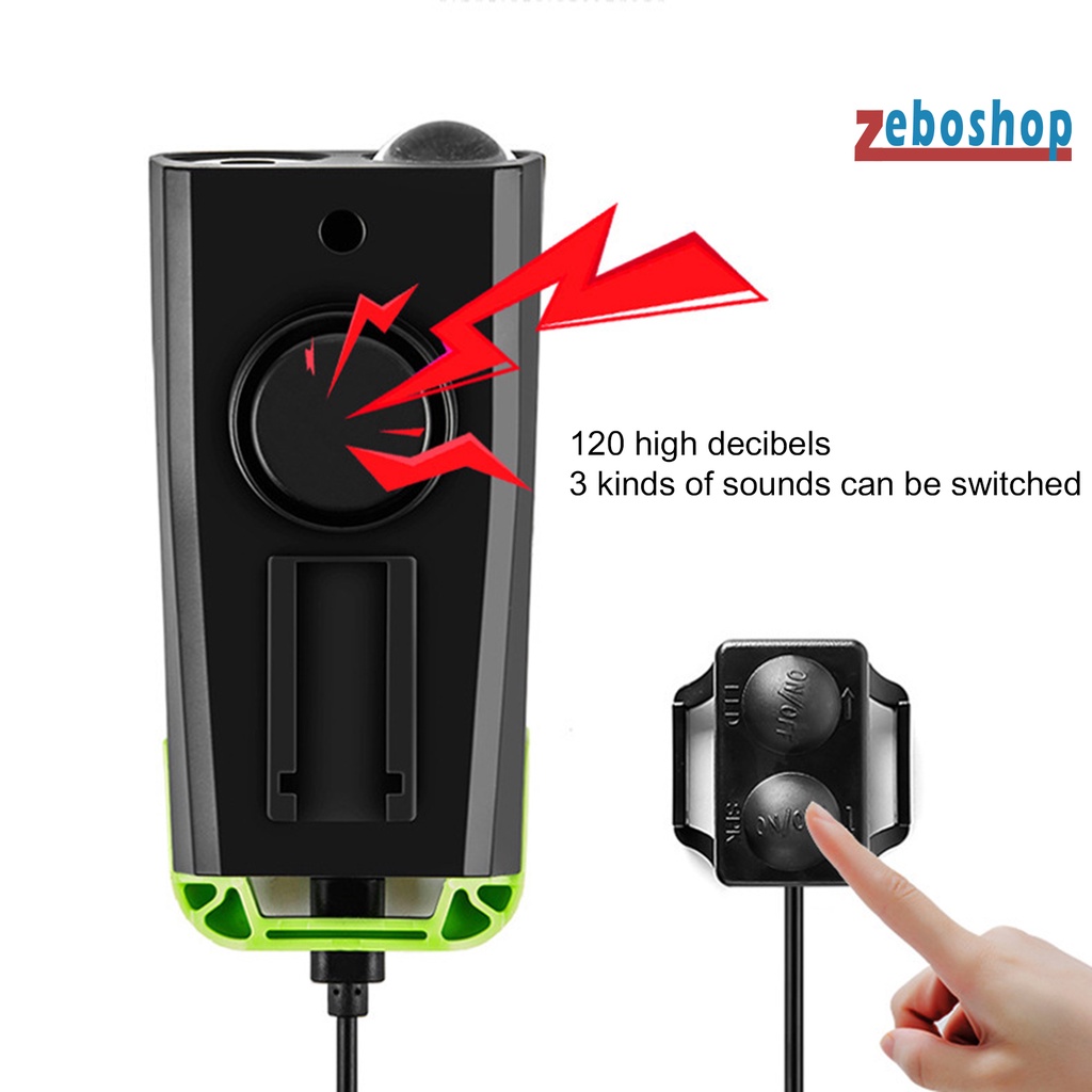 Đèn LED 800 Lumen 3 Trong 1 Cổng Sạc USB Kèm Còi Xe Đạp