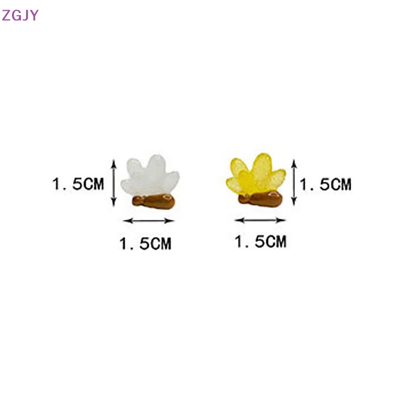 Set 10 Mô Hình San Hô Nhựa Trong Suốt Màu Dạ Quang Trang Trí Nhà Búp Bê Mới