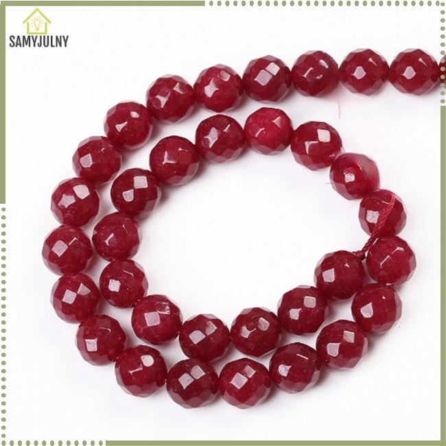 Chuỗi Hạt Đá Tròn Tự Nhiên 6mm / 8mm / 10mm Dùng Làm Đồ Trang Sức Thủ Công