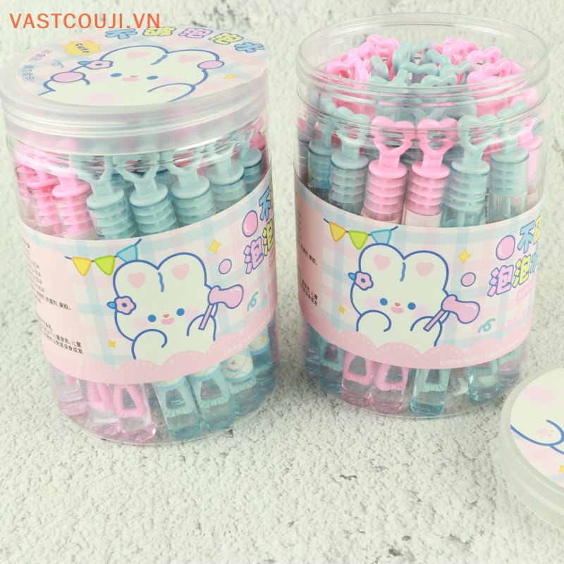 Bộ 36 Ống Thổi Bong Bóng Xà Phòng Tự Làm Hình Ngôi Sao / Trái Tim Nhiều Màu Sắc Dùng Trong Tiệc Sinh