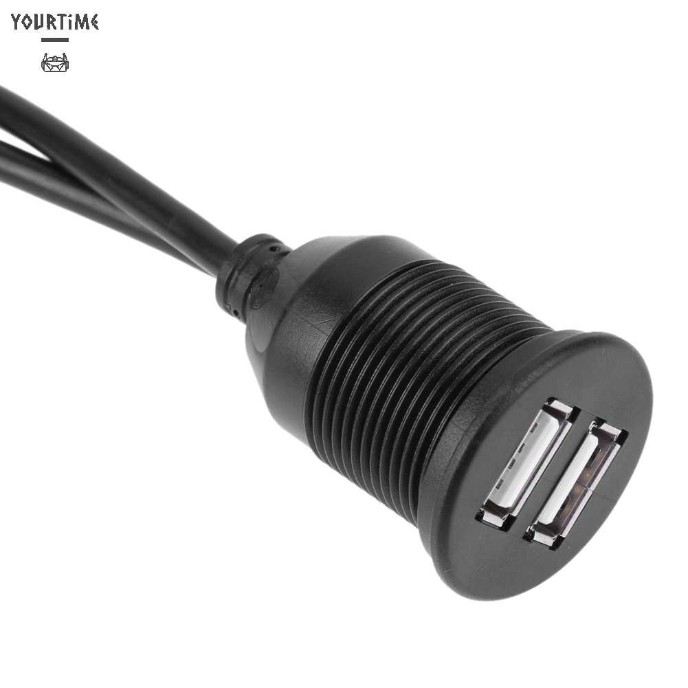 Dây Cáp Nối Dài Bảng Điều Khiển Xe Hơi Hai Cổng USB