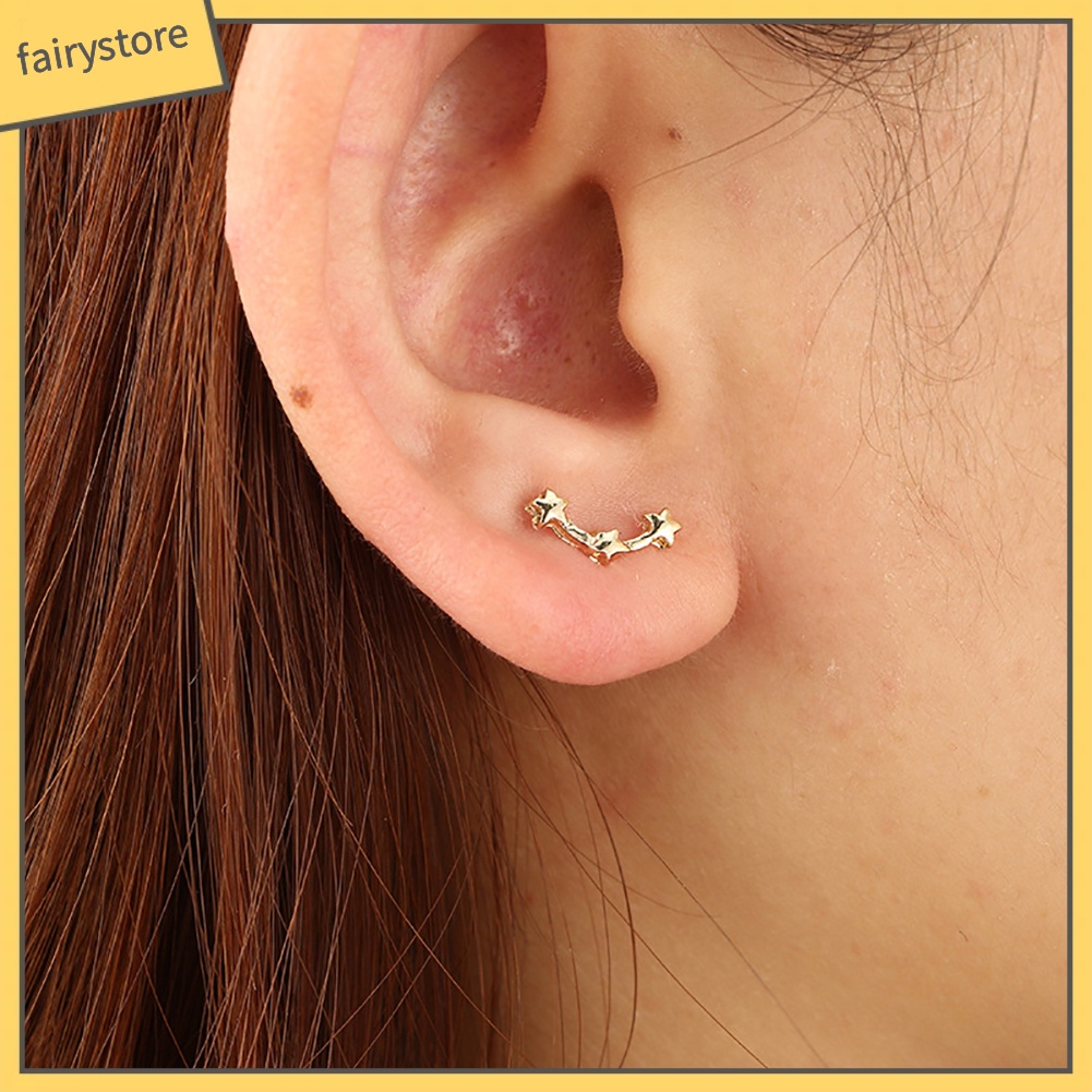 1 Đôi Bông Tai Hình Ngôi Sao Nhỏ Thanh Lịch Thời Trang Dành Cho Nữ