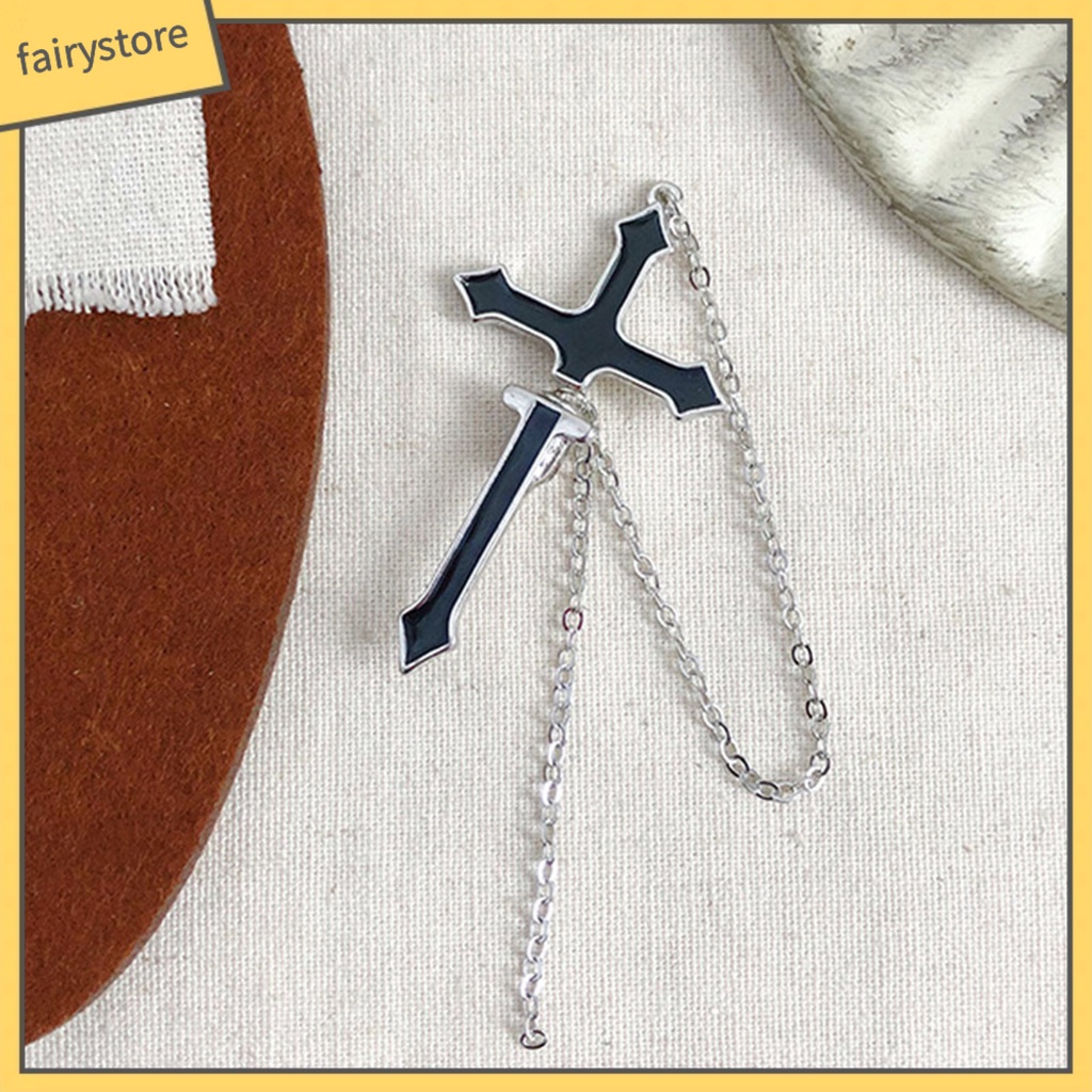 [FRO] 1 Khuyên Tai Chuỗi Xích Thiết Kế Chéo Không Gây Dị Ứng Trang Trí Hàng Ngày Cho Cuộc