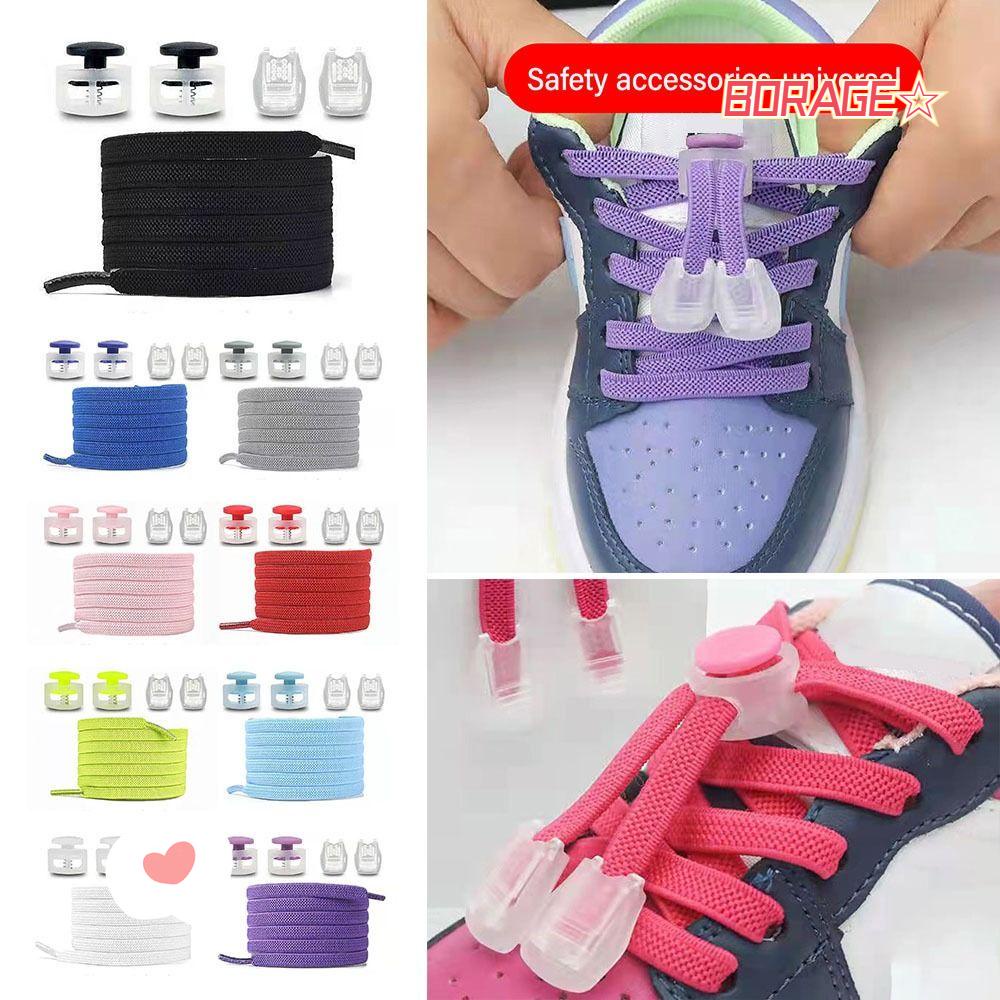 2 Cặp Dây Buộc Giày Co Dãn Không Cần Buộc Tiện Lợi