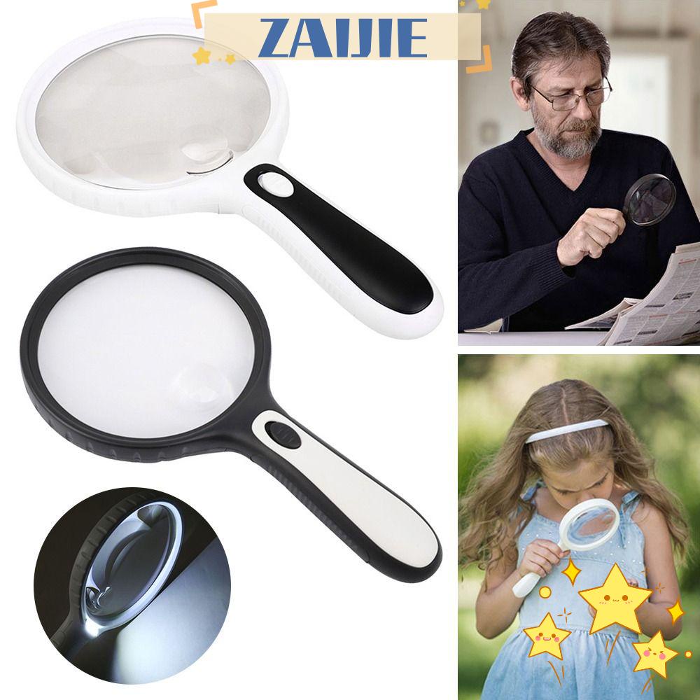 Kính Lúp Đọc Sách Trang Sức Chuyên Nghiệp Phóng Đại 10X 3X Có Đèn LED ZAIJIE24