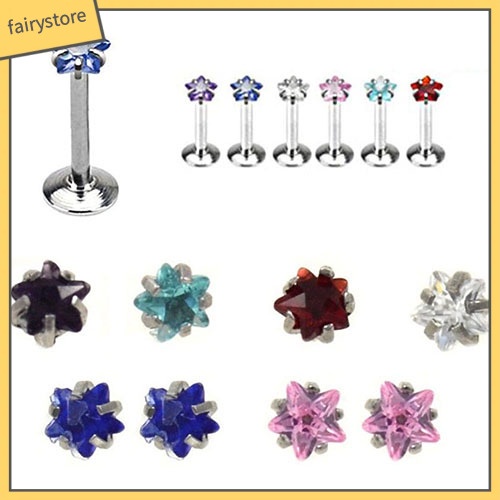 [FRO] Khuyên Xỏ Sụn Tai Hình Ngôi Sao Năm Cánh Quyến Rũ Cho Nữ