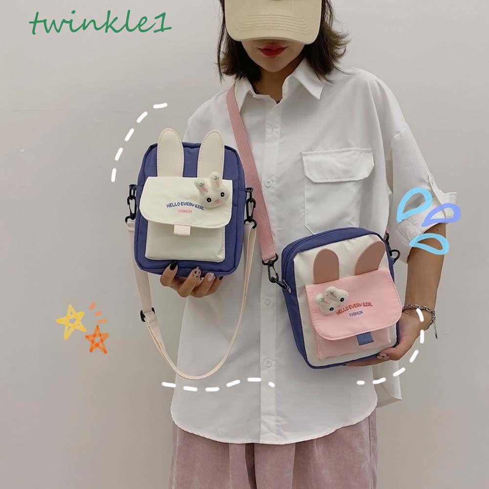 Túi Đeo Chéo Hình Thỏ Lấp Lánh Thời Trang Cho Nữ