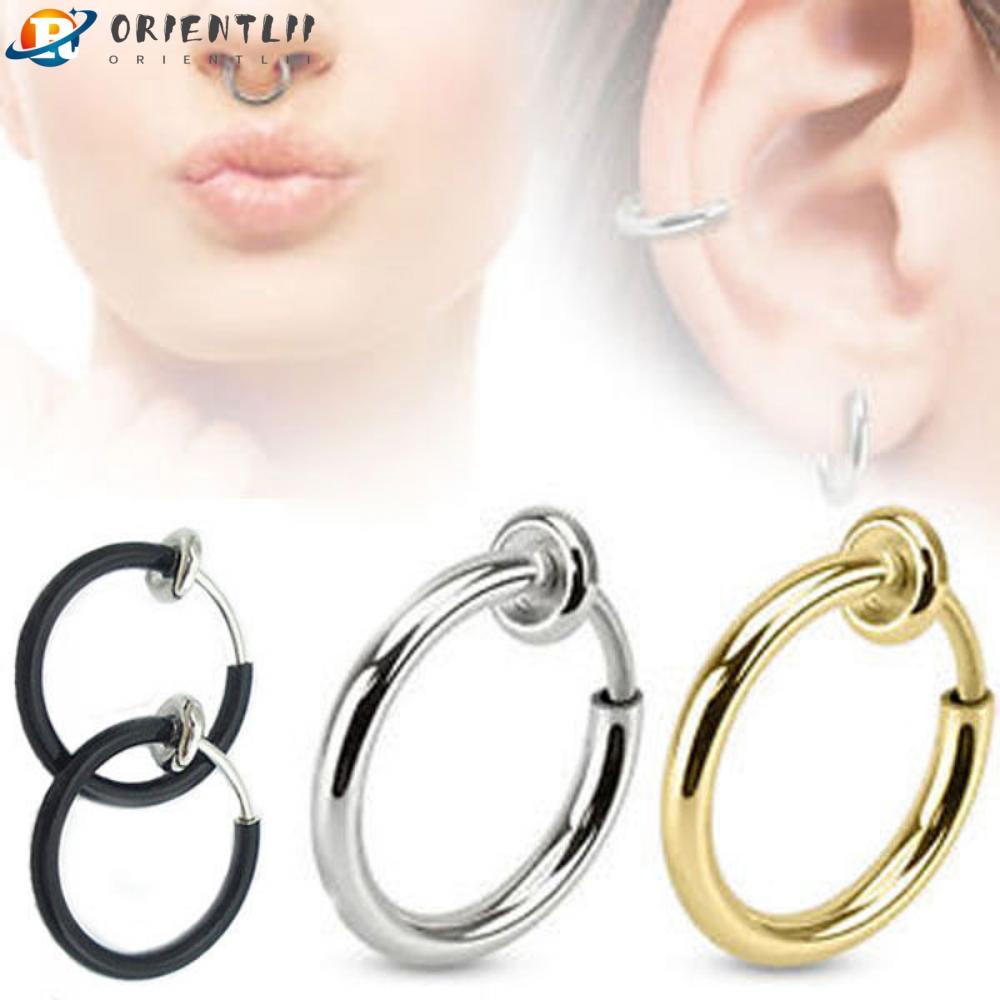 Set 2 Khuyên Tai Không Xỏ Lỗ 3 Màu Thời Trang