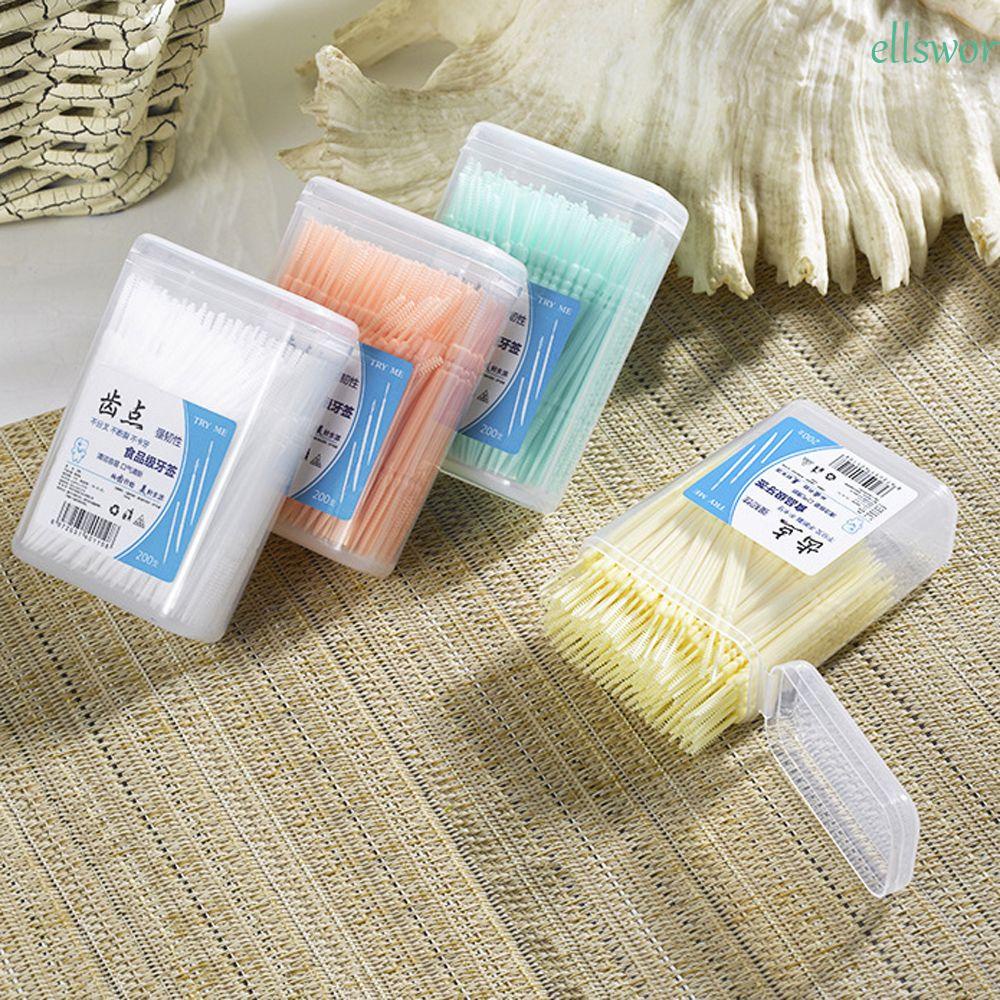 Bàn Chải Đánh Răng Hai Đầu Bằng PP Siêu Mềm Màu Kẹo Dùng Một Lần