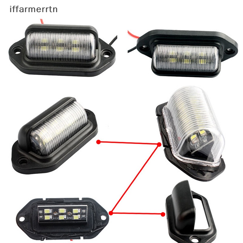 1 Đèn LED 6 Bóng 12V Chống Nước Gắn Biển Số Xe Hơi, Xe Tải, Tàu Thuyền