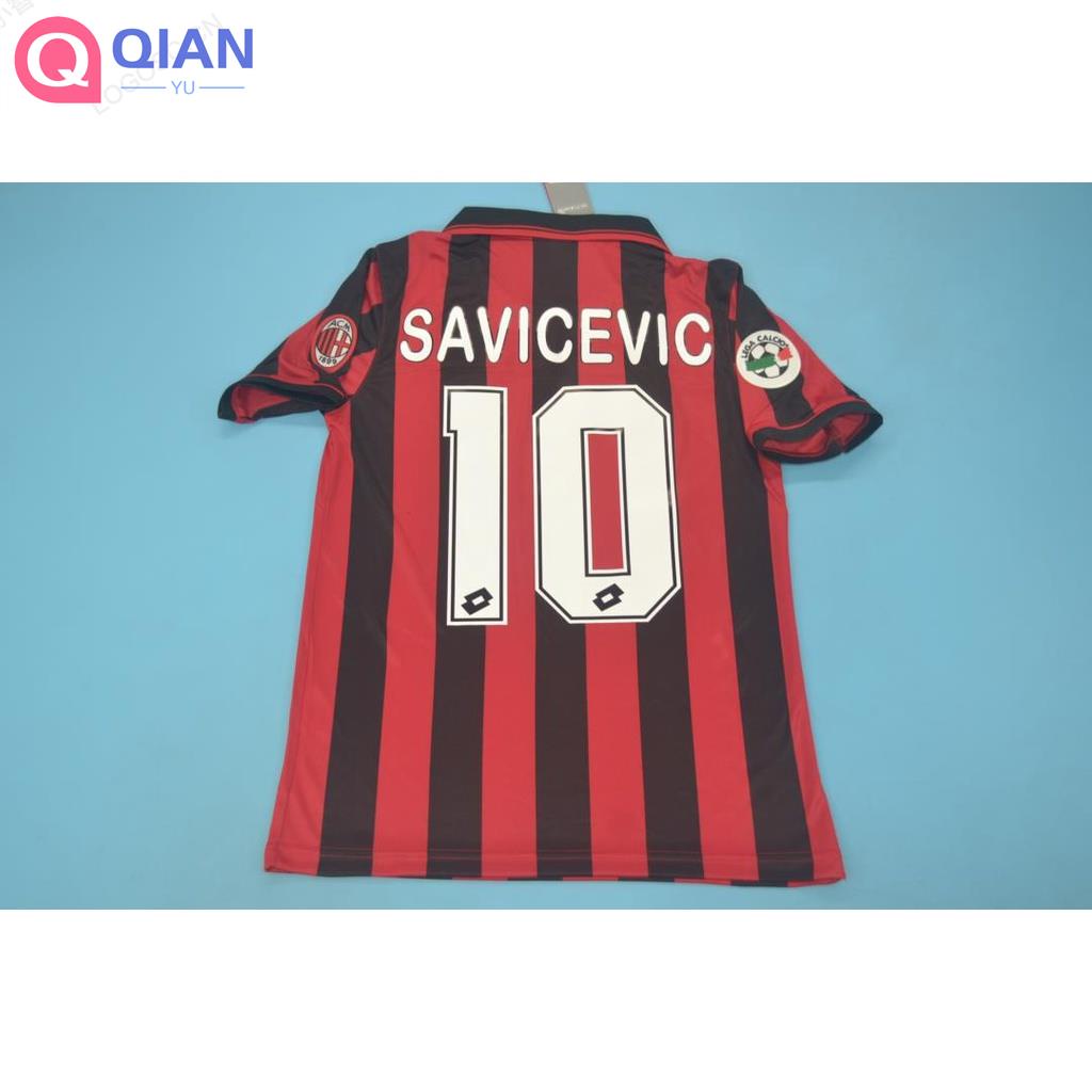 Áo Bóng Đá Đội Tuyển Milan 96-97 Phong Cách Retro