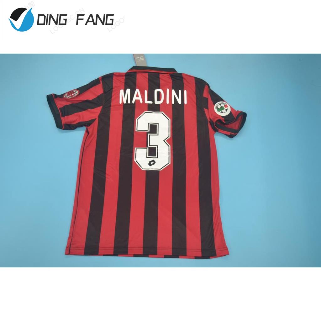 Áo Bóng Đá Đội Tuyển Milan 96-97 Thiết Kế Mới Năng Động Thời Trang