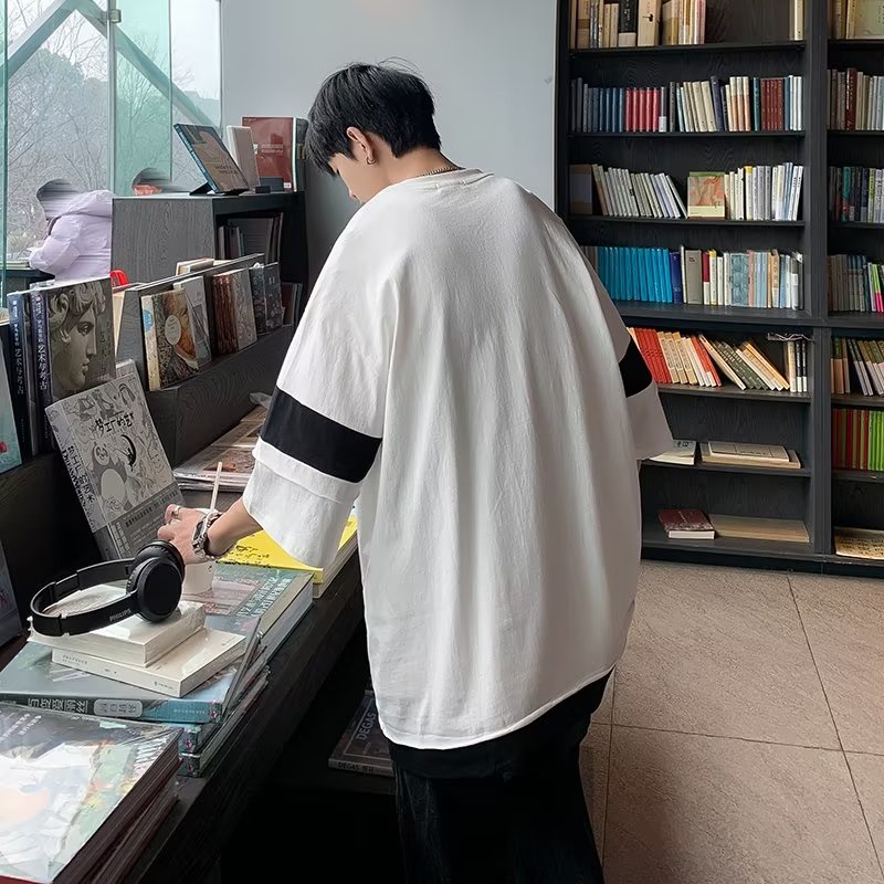 Áo Thun Tay Ngắn Phong Cách Âu Mỹ Thời Trang Mùa Hè Cá Tính Cho Nam