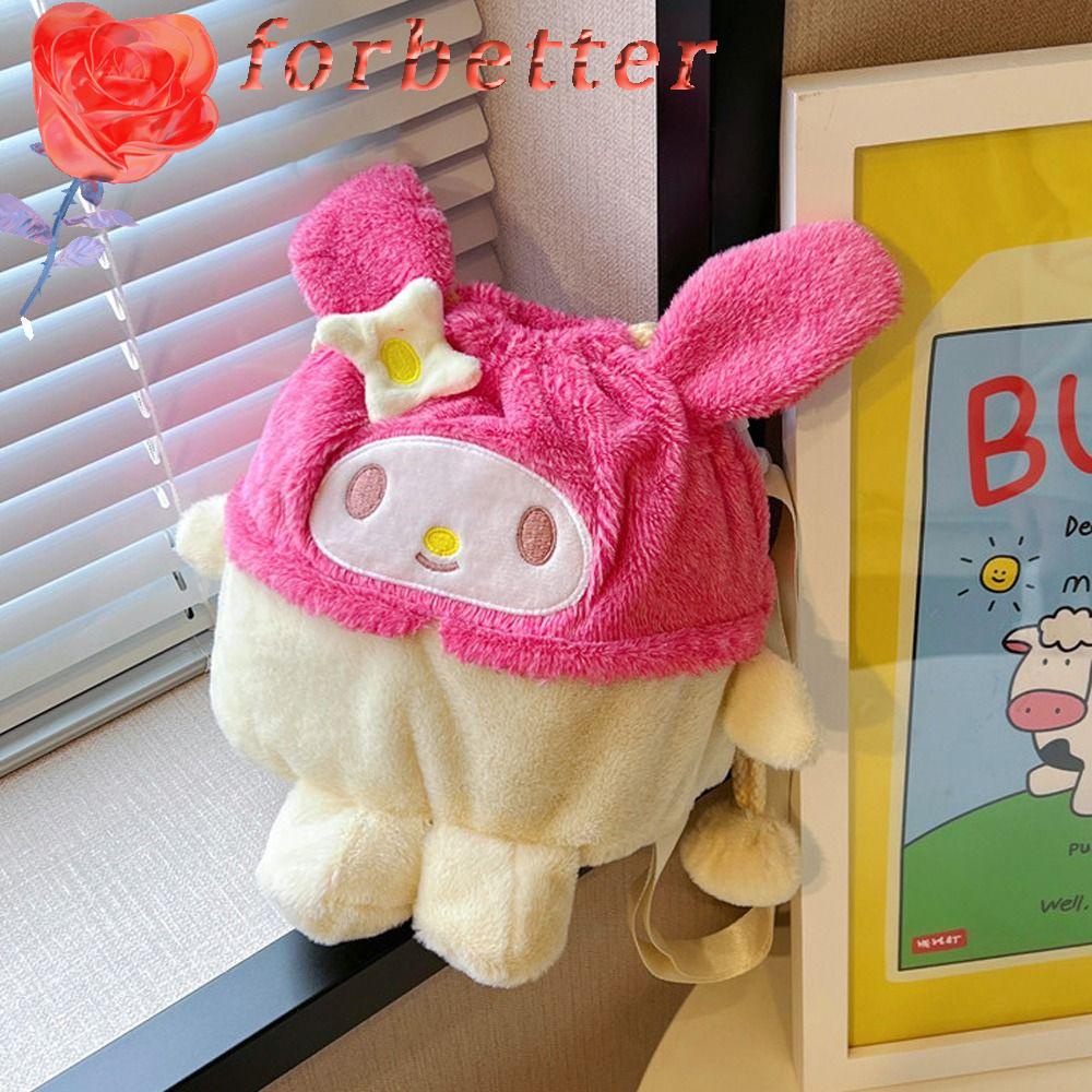 Túi Đựng Mỹ Phẩm / Son Môi / Đồ Trang Điểm Chất Liệu Mềm Mại Họa Tiết Hoạt Hình Kitty / Thỏ Melody / Chó Mèo Dễ Thương