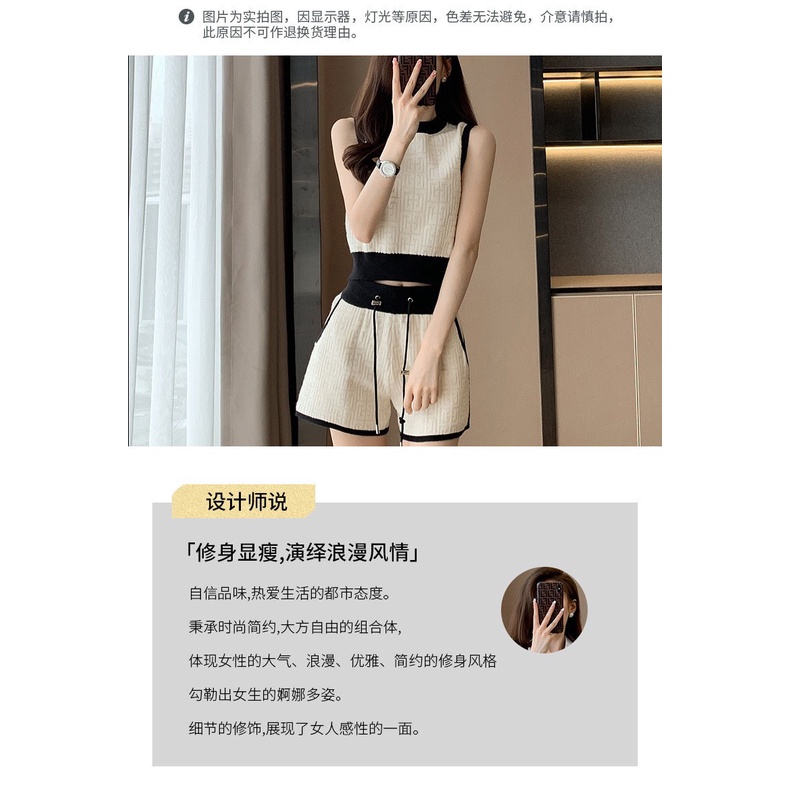 Influencer Bộ Đồ Thể Thao Dệt Kim Phong Cách Đường Phố Phương Tây Chiên Có Thể Mặc Thường Ngày Cho Nữ Hai Người Nhỏ