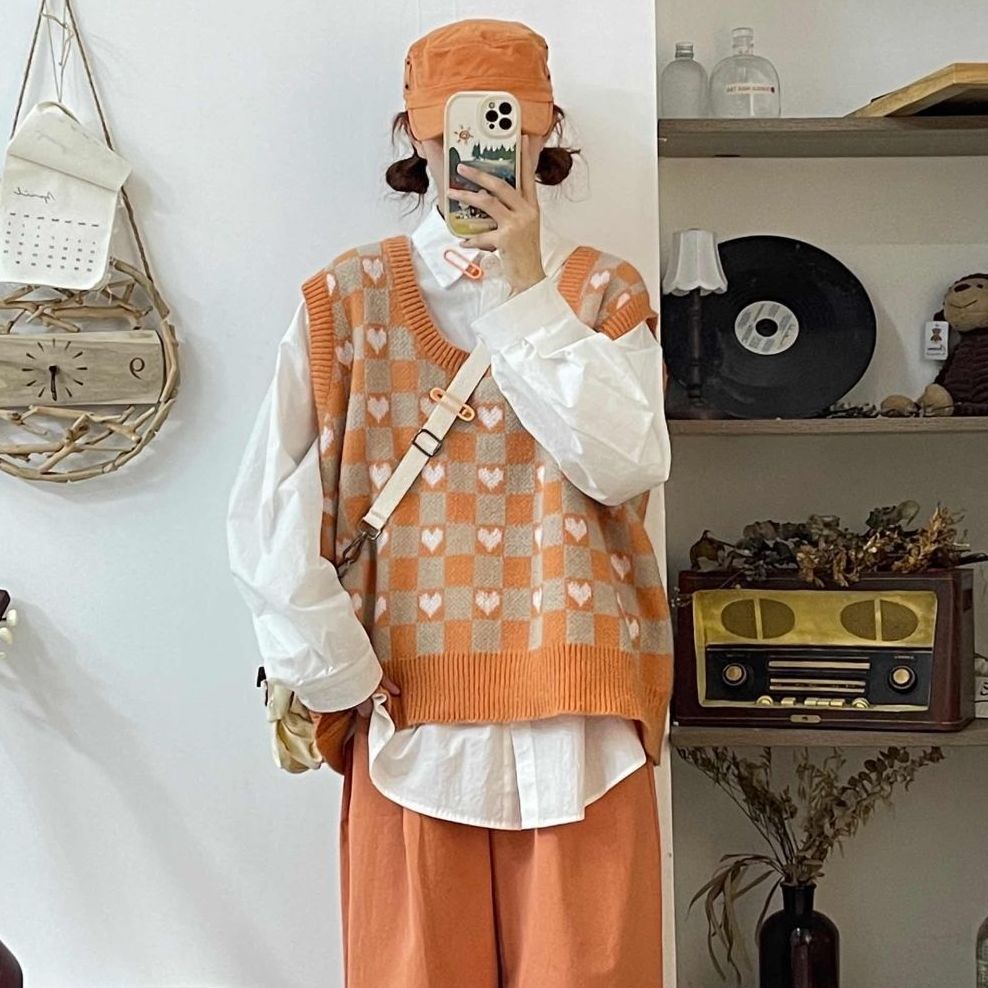 Set Áo Sơ Mi + Áo Không Tay Thời Trang Dành Cho Nữ