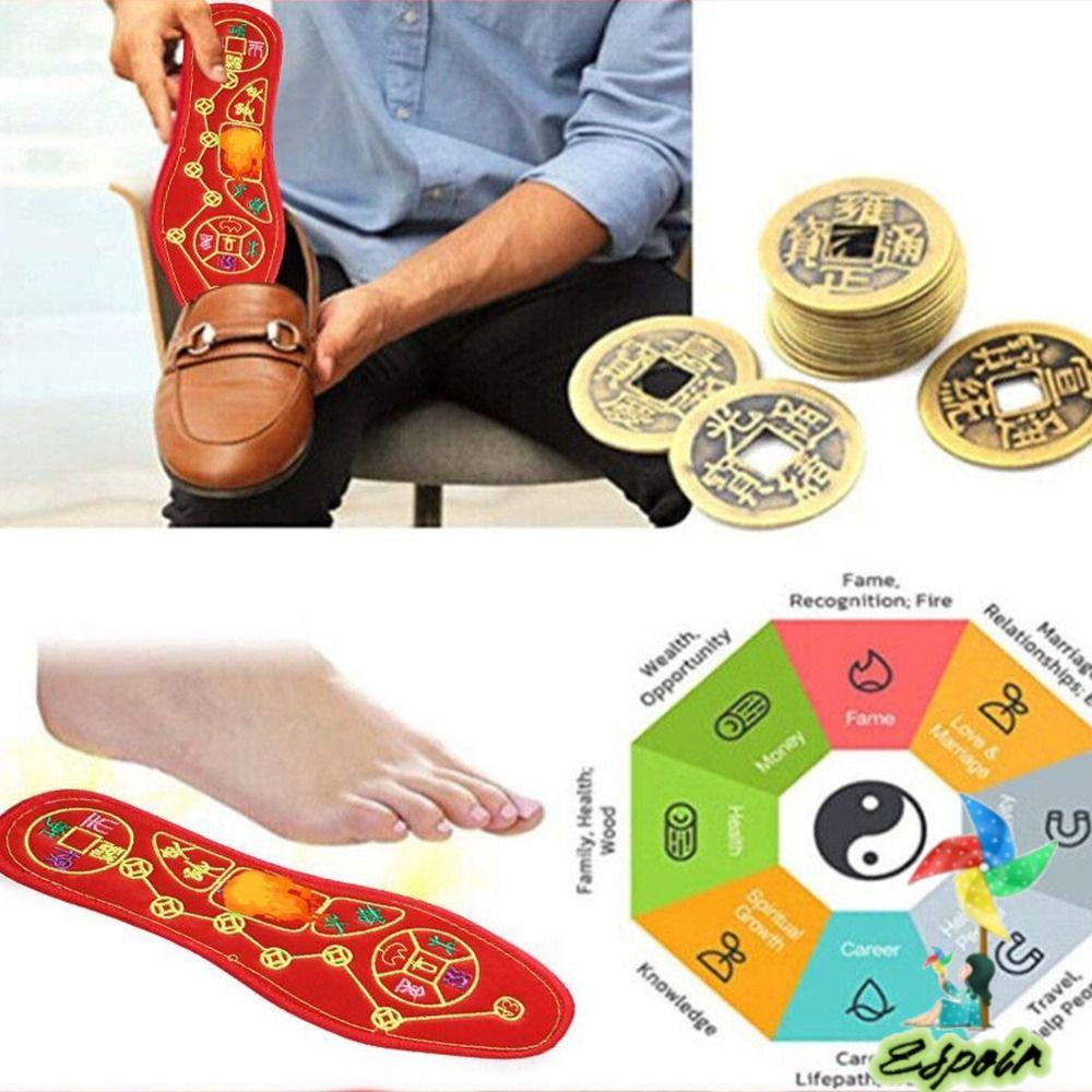 Bộ 2 Cặp Đế Lót Giày Màu Đỏ Thoáng Khí Cho Nam Và Nữ