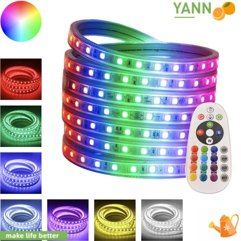 Dây Đèn LED RGB SMD5050 220V ~ 240V Dài 10M Kèm Công Tắc Trang Trí Nhà Cửa