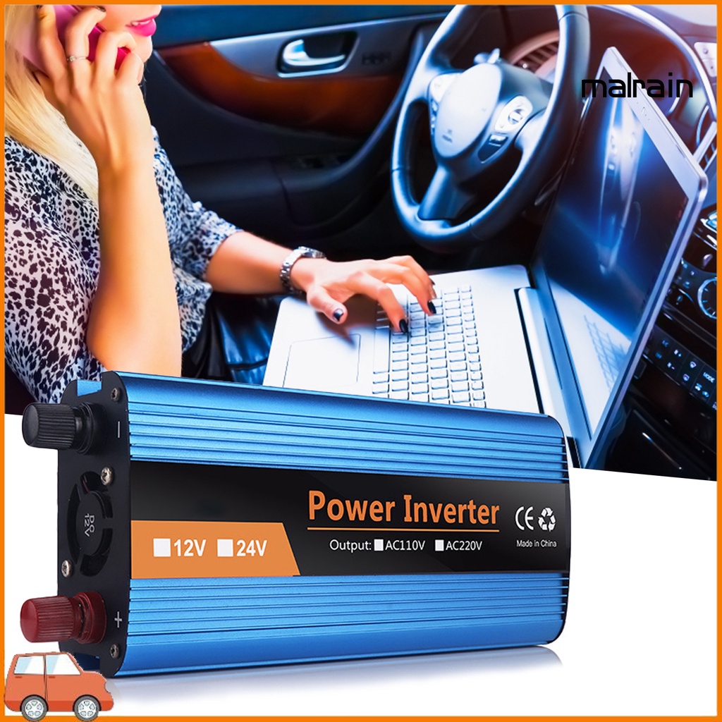 Bộ Chuyển Đổi Nguồn Điện 1600W 12 / 24 / 48 / 60V Sang 220V Cho Xe Hơi